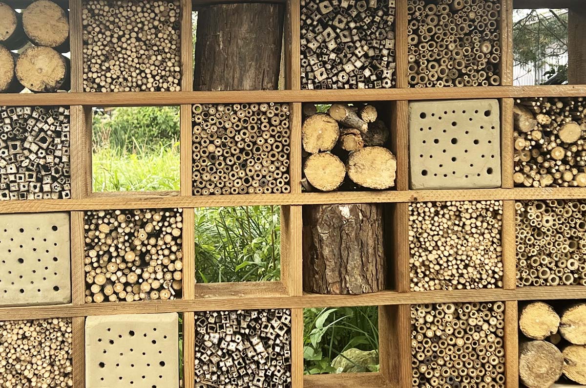 Insekten-Hotel zur Erhaltung der Artenvielfalt
