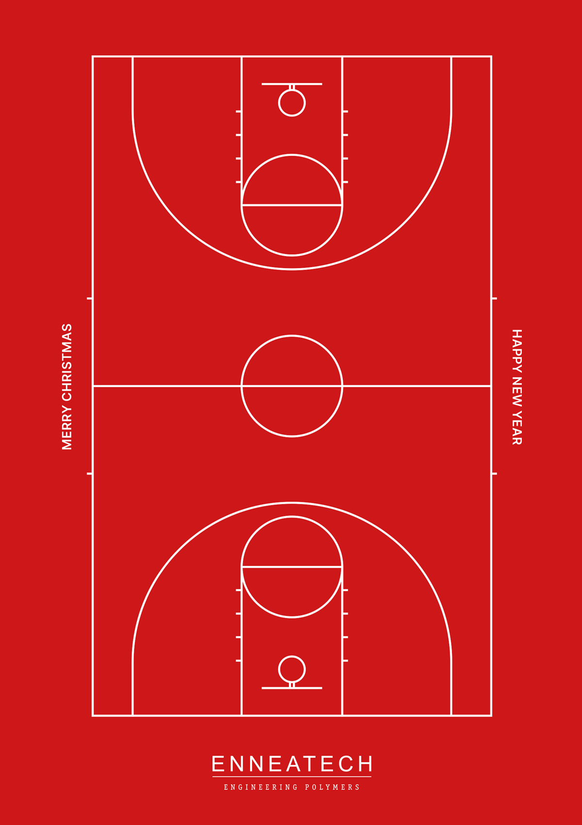 Weihnachtskarte 2023 Basketball Court